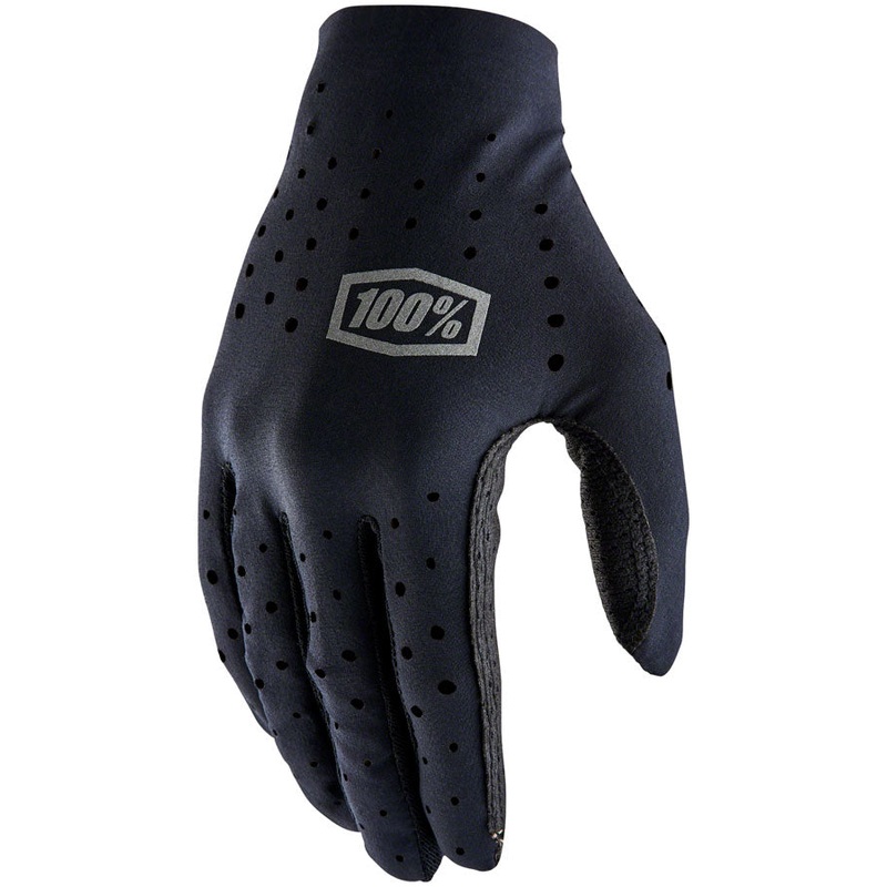 100% Sling Gloves – Black, Full Finger, Large
