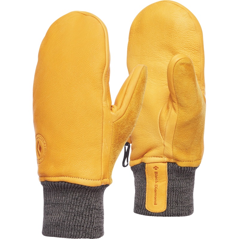 Black Diamond Dirt Bag Gloves & Mitts  Waterproof, Durable Leather, Fleece-Lined, Technical Snow Gear for Skiing & Snowboarding