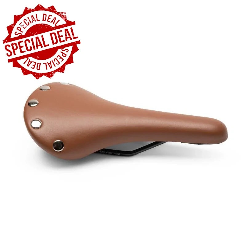 BMX / Road Classic Riveted Railed Seat – Brown