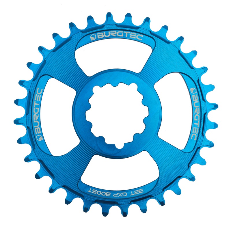 Burgtec GXP Boost 3mm Thick Thin Chainring 30T – Deep Blue