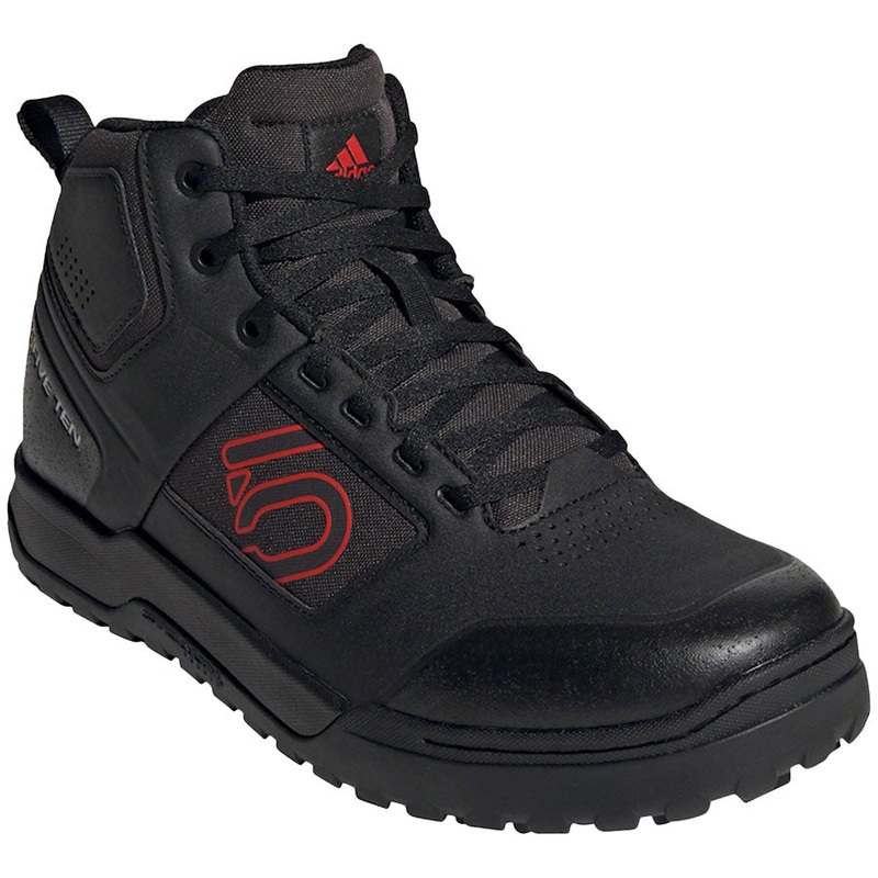 Five Ten Impact Pro Mid Flat Shoes  –  Mens Core Black/Red/Core Black 11