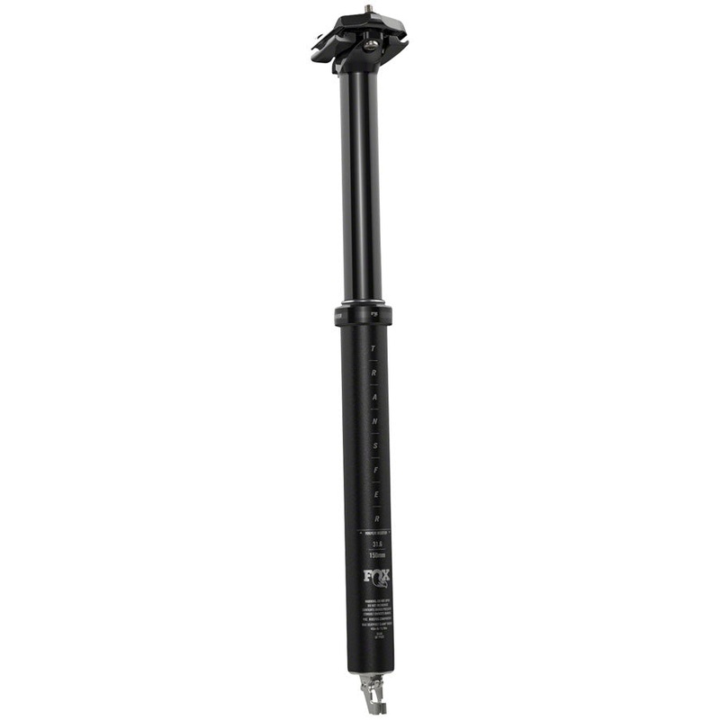 FOX Transfer Performance Elite Dropper Seatpost – 34.9 mm, 210 mm, Internal Routing, Anodized Black