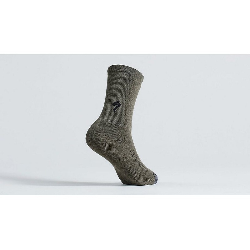 Specialized merino deep winter tall sock oak green l