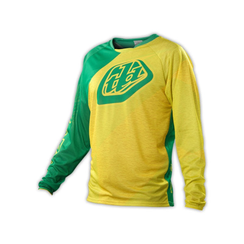 Troy Lee 2014 Sprint BMX Race Jersey-Turismo Green/Yellow