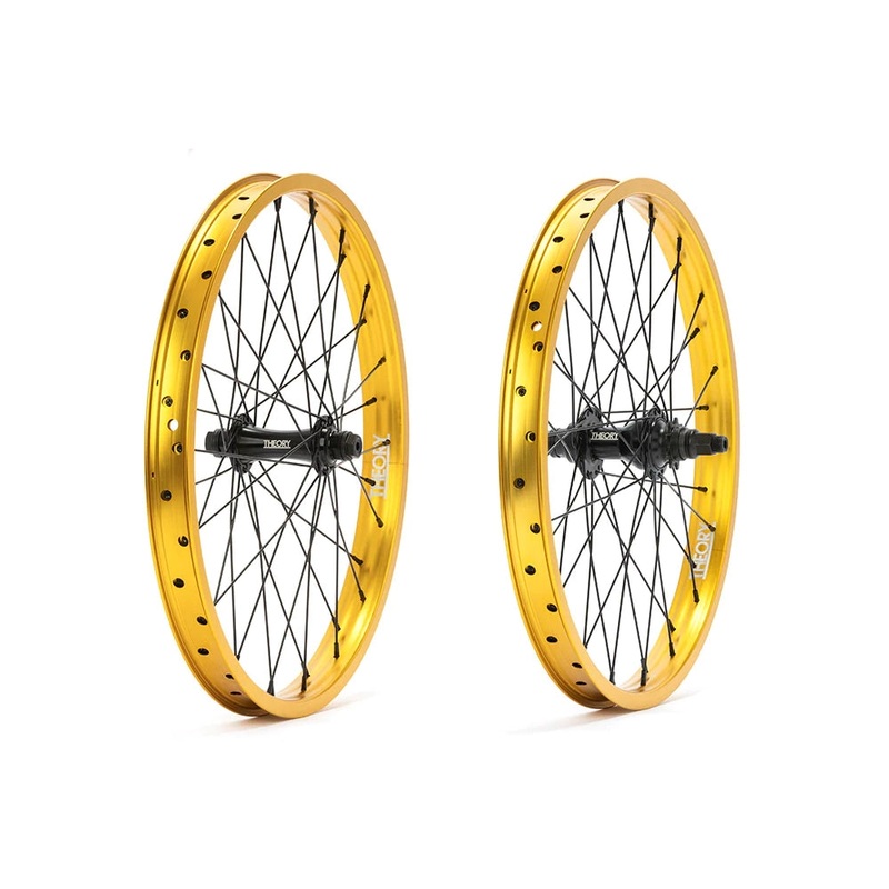 20″ Theory Predict BMX Wheelset – 9t RHD – Sealed – Pair – Gold