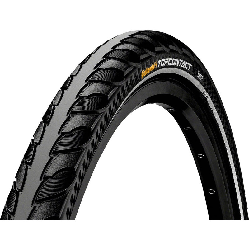 Continental Top Contact II Tire – 700 x 47 Clincher Folding BLK/Reflex Vectran Breaker E50