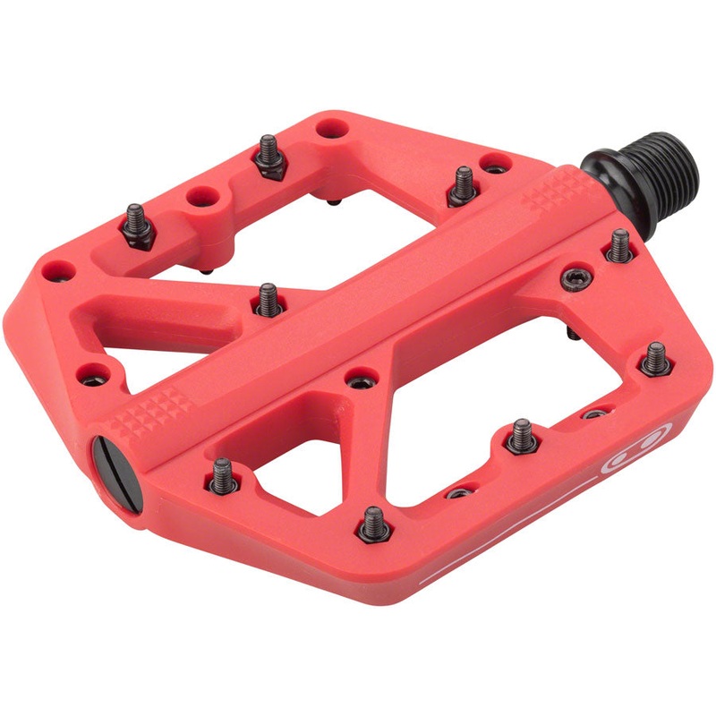 Crank Brothers Stamp 1 Pedals – Platform, Composite, 9/16″, Red, Small