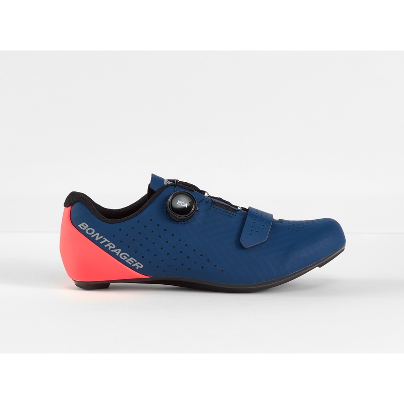 Shoe Bontrager Circuit Road 42.5 Nautical Navy/RadioactCoral