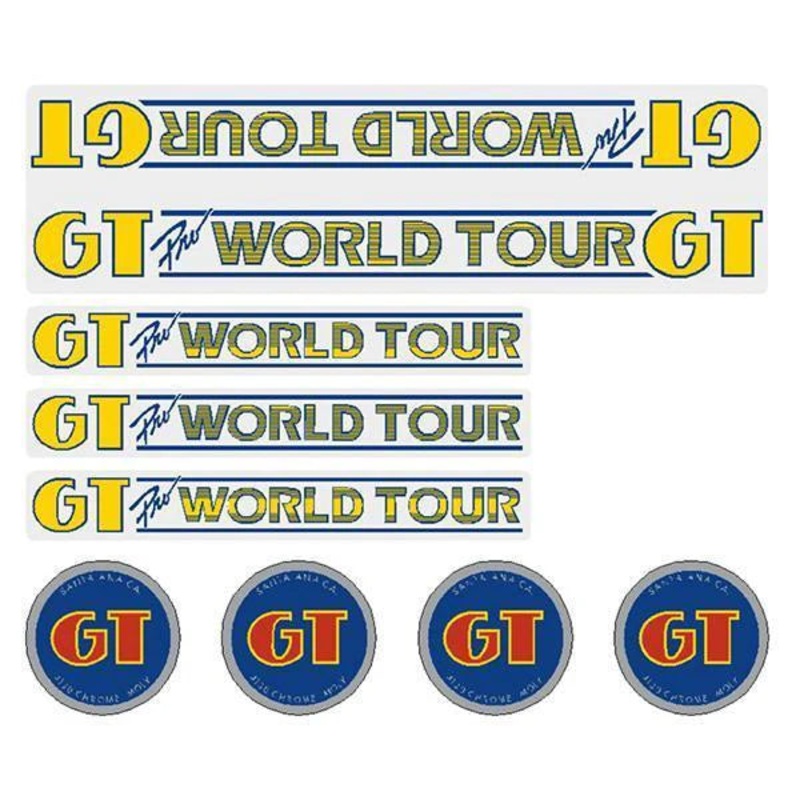 1984-1985 GT PRO World Tour Decal Set