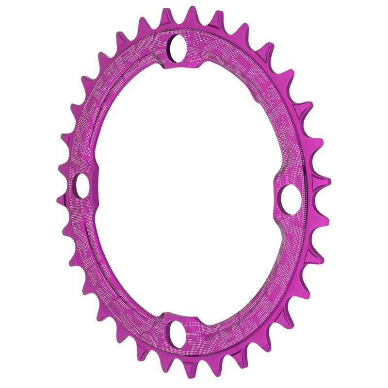 RaceFace 1x Narrow Wide Chainring – 32t 104 BCD 10-12 Speed 7075 Aluminum Purple