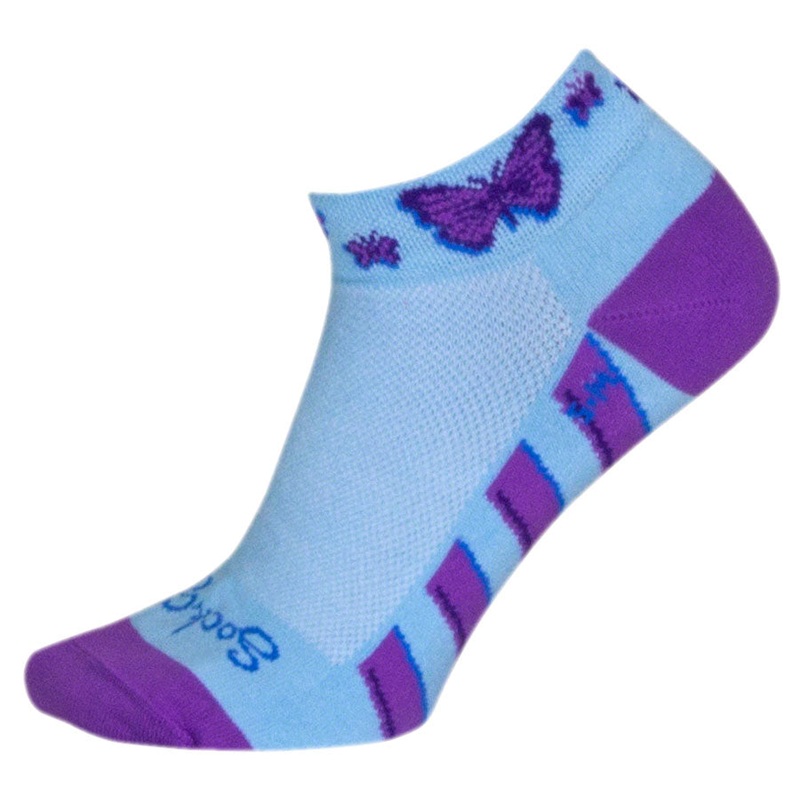 SockGuy Classic I Heart My Dog Socks – 1 inch, Purple, Small/Medium