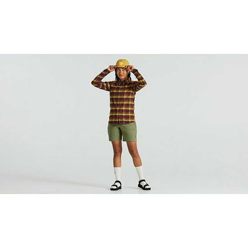 Specialized s/f riders flannel shirt ls wmn multi flag check xs