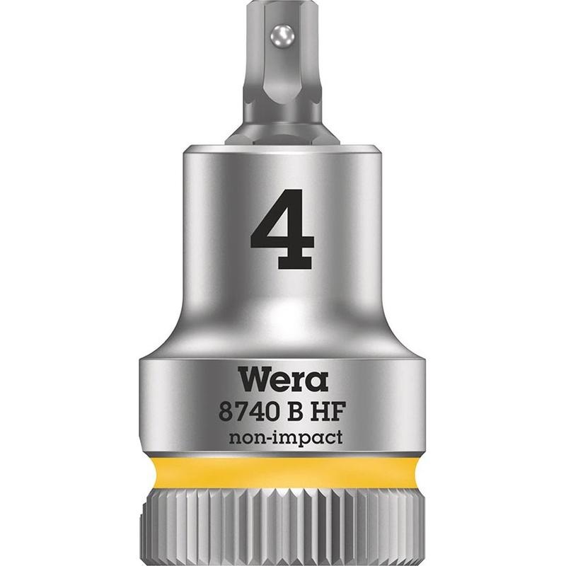 Wera, 8740B HF Zyklop, 3/8” Drive, Hex 4.0 x 35mm with HF