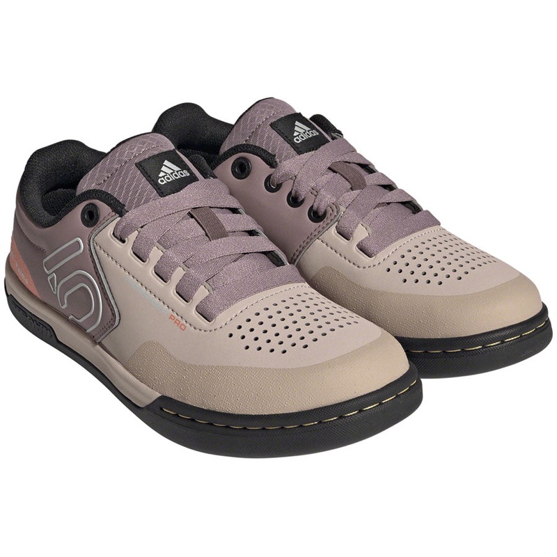 Five Ten Freerider Pro Flat Shoes – Womens Wonder Taupe/Gray One/Acid Orange 10