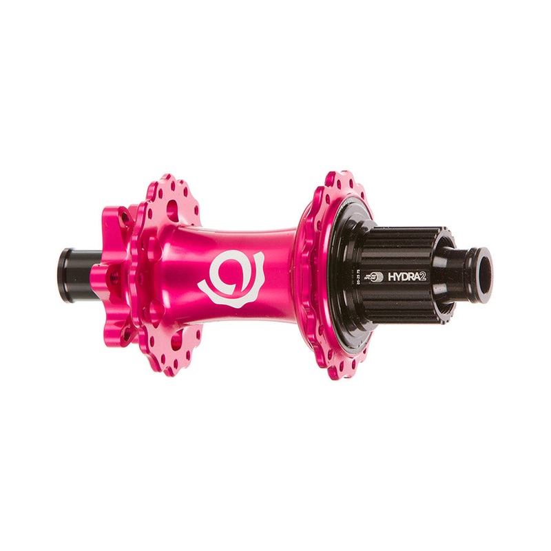 Industry Nine Hydra 2 Boost MicroSpline Disc Hub Rear 28H 12mm TA 148mm Shimano Micro Spline Pink