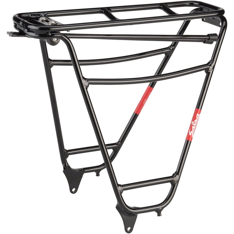 Salsa Alternator Plus Rear Rack – Fits Rear Dropout Spacing 135-148mm, Aluminum, Black