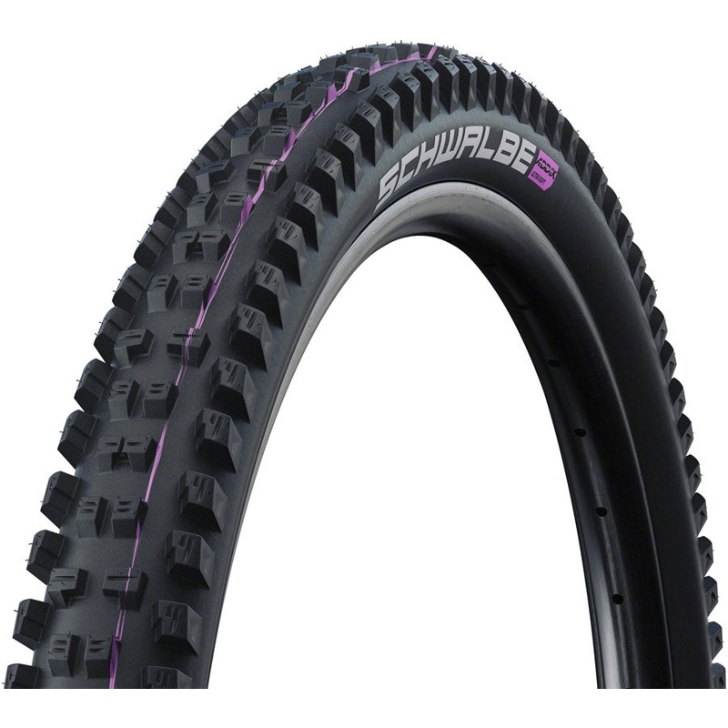 Schwalbe Tacky Chan Tire – 29 x 2.40 Tubeless Folding BLK Evolution Line Super Gravity Addix Soft E-50