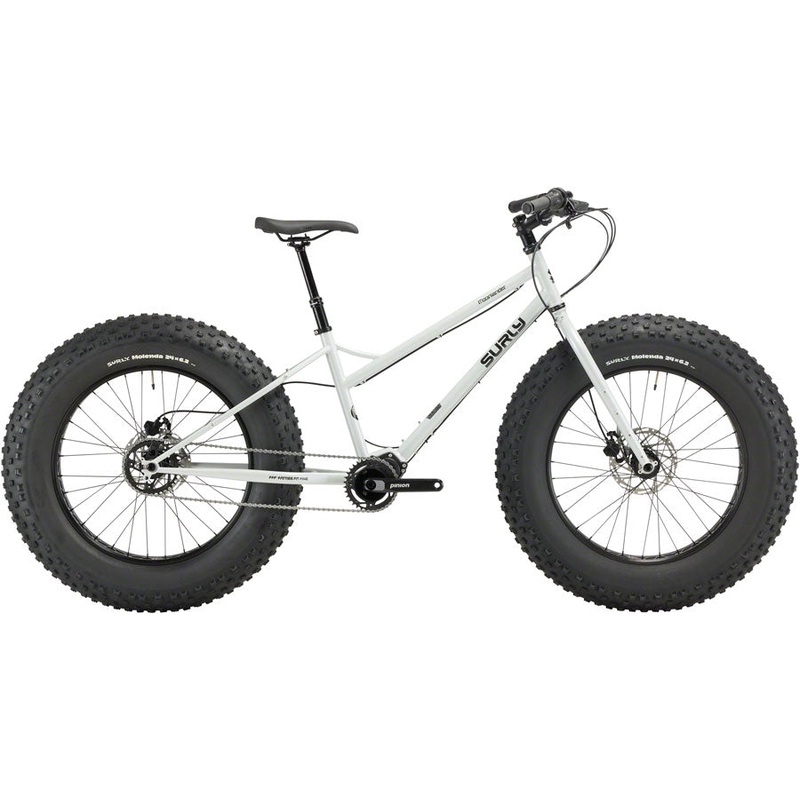 Surly Moonlander Fat Tire Bike – 24″ Steel Lunar Dust Gray Large