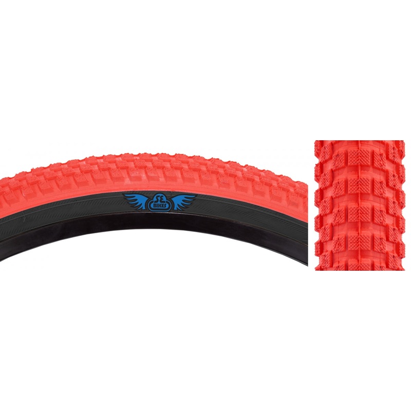 Tire Se Bikes Cub 20X2.0 Rd/Bk Wire/27/Mpc