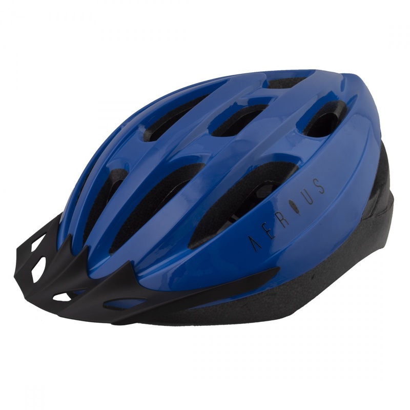 Bike Helmet Aerius V19-Sport All-Purpose In-Mold Head Lock Retention System Blue XL