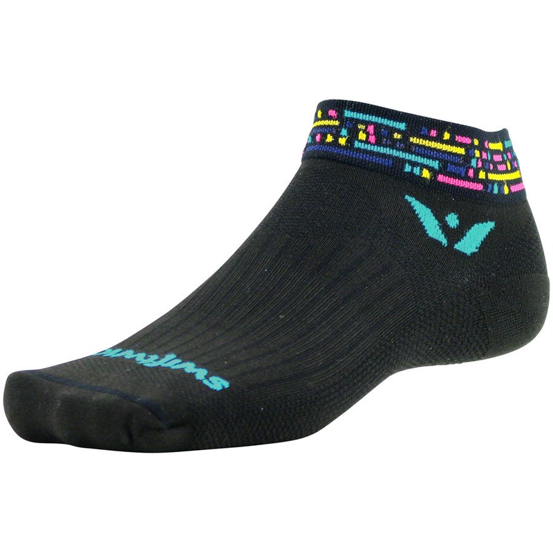 Swiftwick Vision One Morse Socks – 1″ Black/Blue Small/Medium