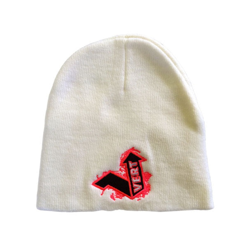 Vert Skully Beanie-White/Orange