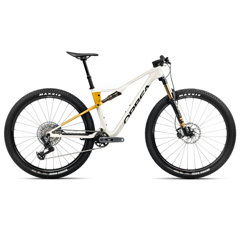 2025 Orbea OIZ M10 AXS XC MTB BIKES – Large, Ivory White (Gloss) – Bumblebee Yellow (Matte)