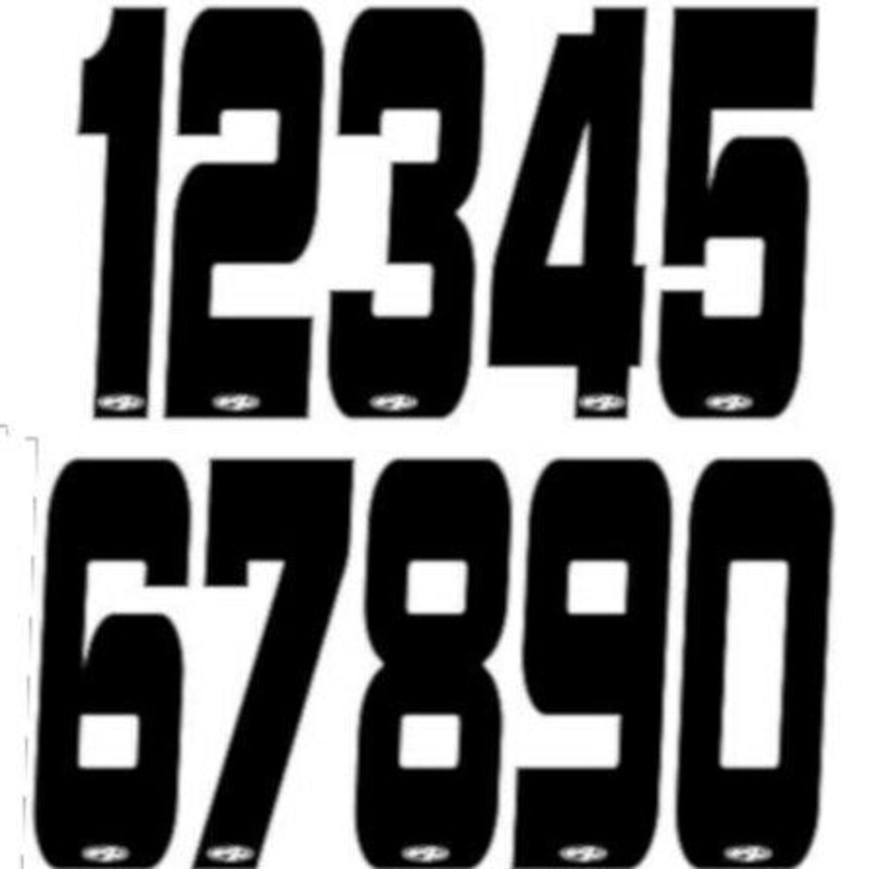 Answer BMX Numberplate Number – 3″ # – Black