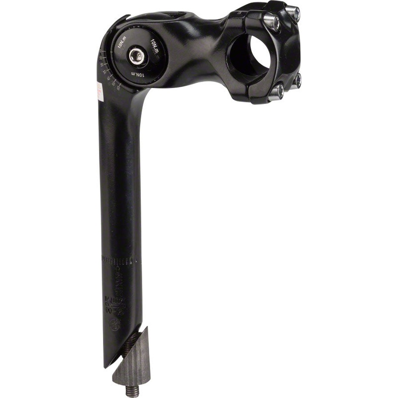Kalloy 820 Stem – 80mm 25.4 Clamp Adjustable 22.2-24tpi Quill Alloy Black