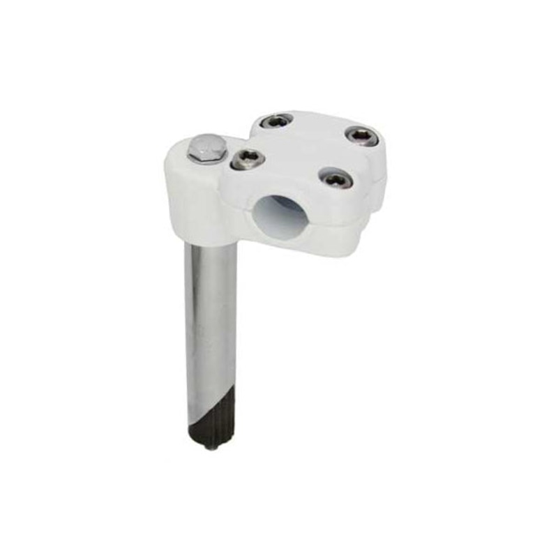 Suntour Style BMX Quill Stem – 21.1mm shaft f/ threaded 1″ forks – White