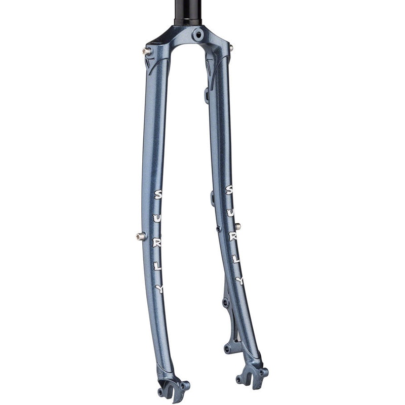 Surly Straggler Fork – 700c QRx100mm 1-1/8″ Straight Steerer 400mm Axle To Crown Steel Cold Steel Blue