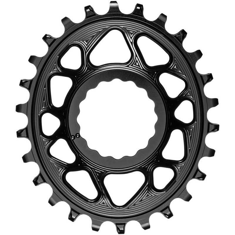 absoluteBLACK Oval Narrow-Wide Direct Mount Chainring – 26t CINCH Direct Mount 3mm Offset BLK