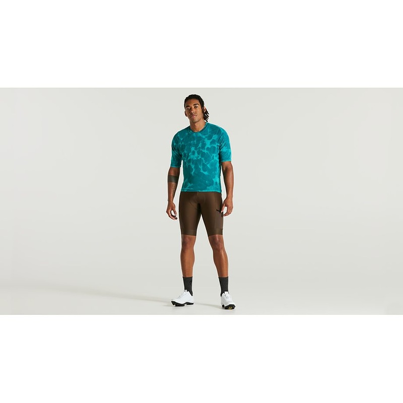 adv garment wash jersey ss men tropical teal l