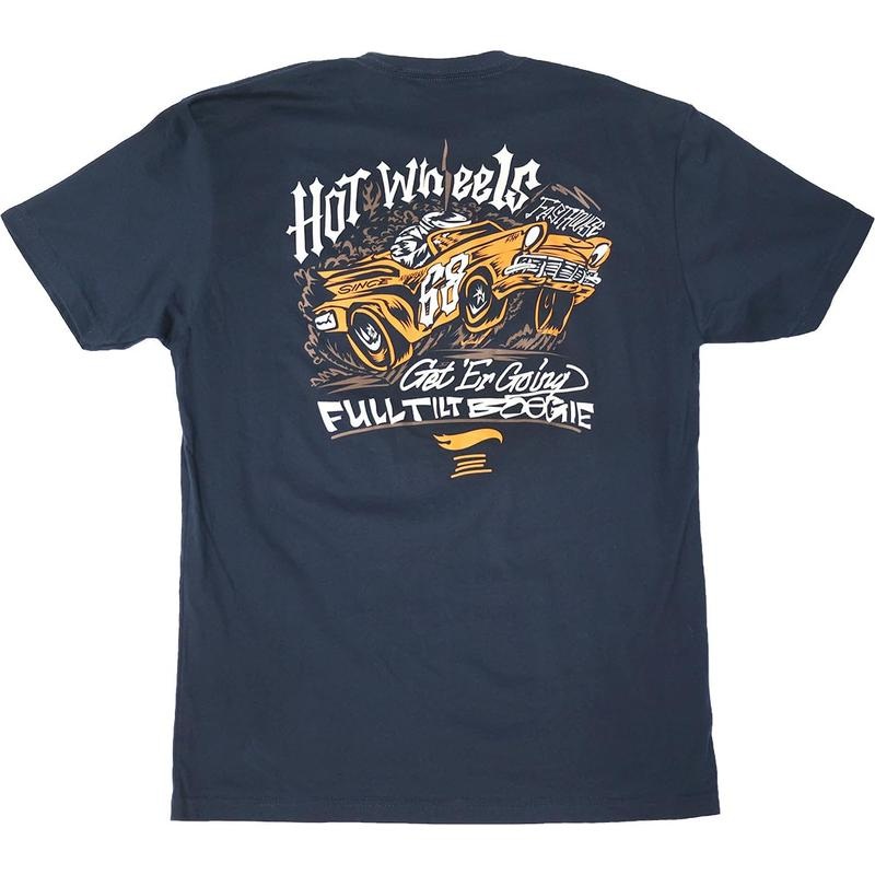 Fasthouse Hot Wheels Full Tilt Midweight SS Tee Navy X-Large