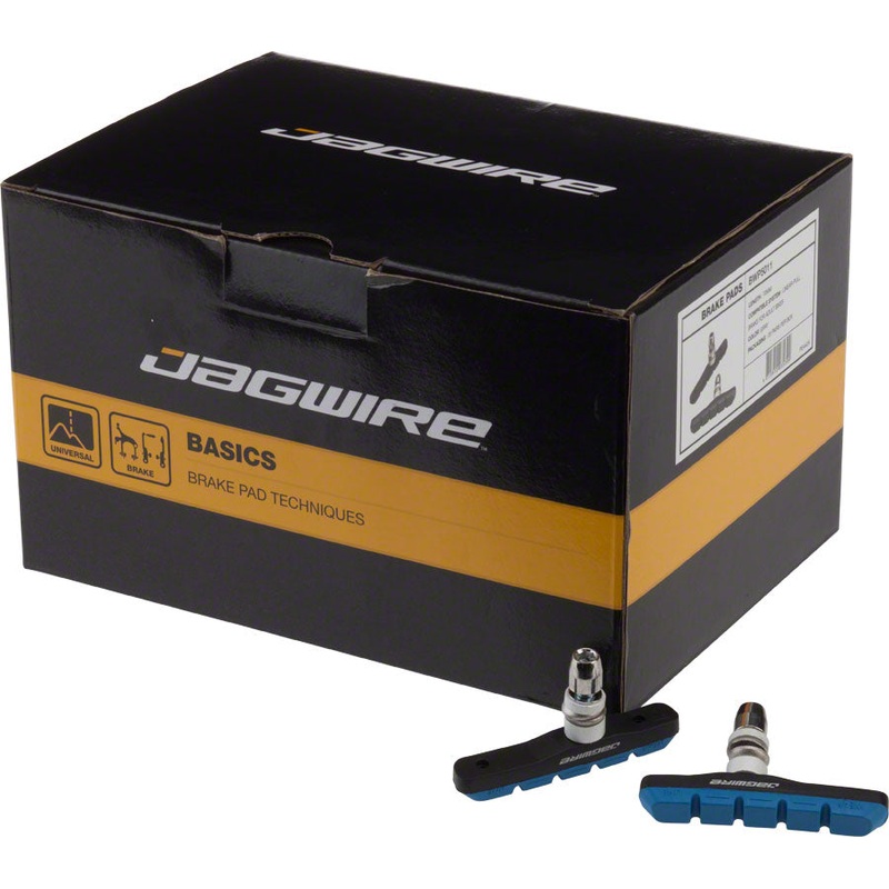 Jagwire Mountain Sport Brake Pads Threaded Post Box of 25 Pair Blue