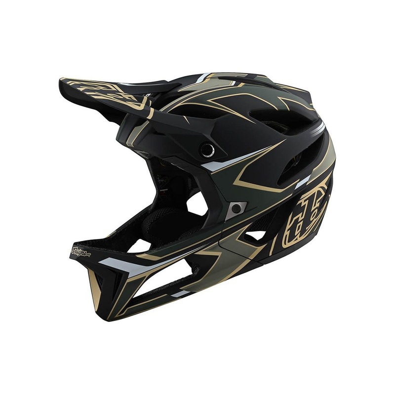 Troy Lee Designs Stage Full Face Helmet – Ropo – Green-Gold – 2020