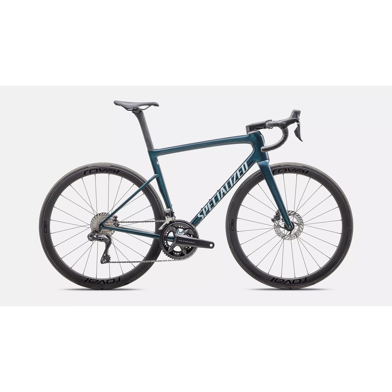 2025 Specialized Tarmac SL8 Expert Ultegra Di2 Complete Road Bike – 61cm, Gloss Deep Lake Metallic / Green Pearl Over Seafoam