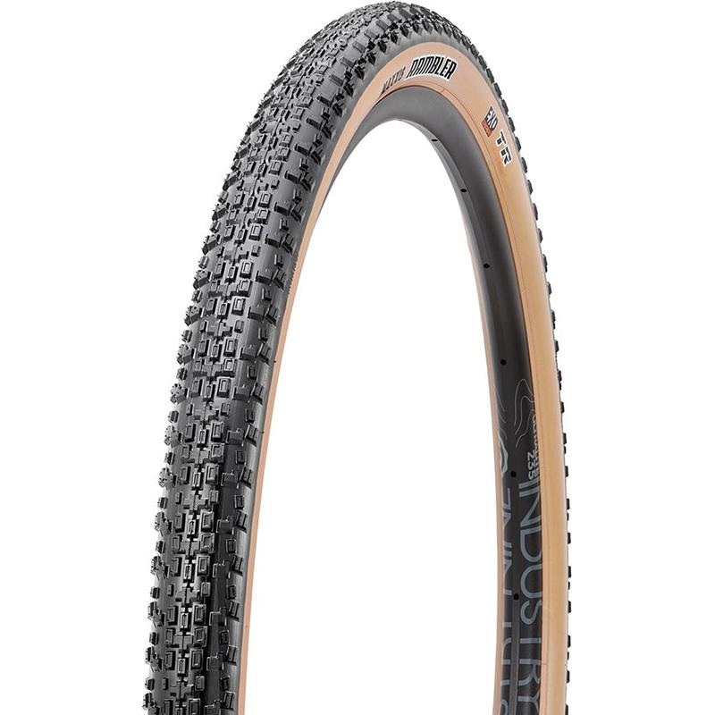 Maxxis Rambler Tire – 700 x 45 Tubeless Folding Black/Tan Dual EXO
