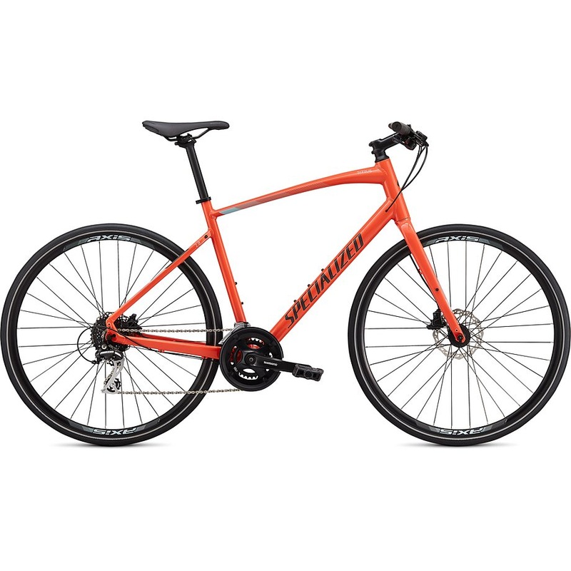 Specialized sirrus 2.0 gloss vivid coral / summer blue / satin black reflective xs