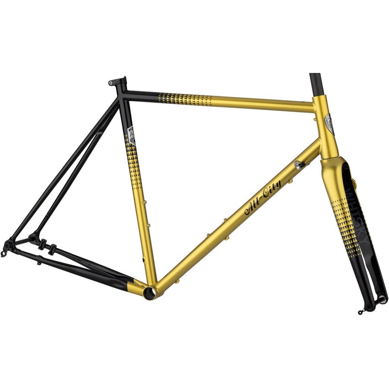 All-City Zig Zag Frameset – 700c, Steel, Golden Leopard, 49cm