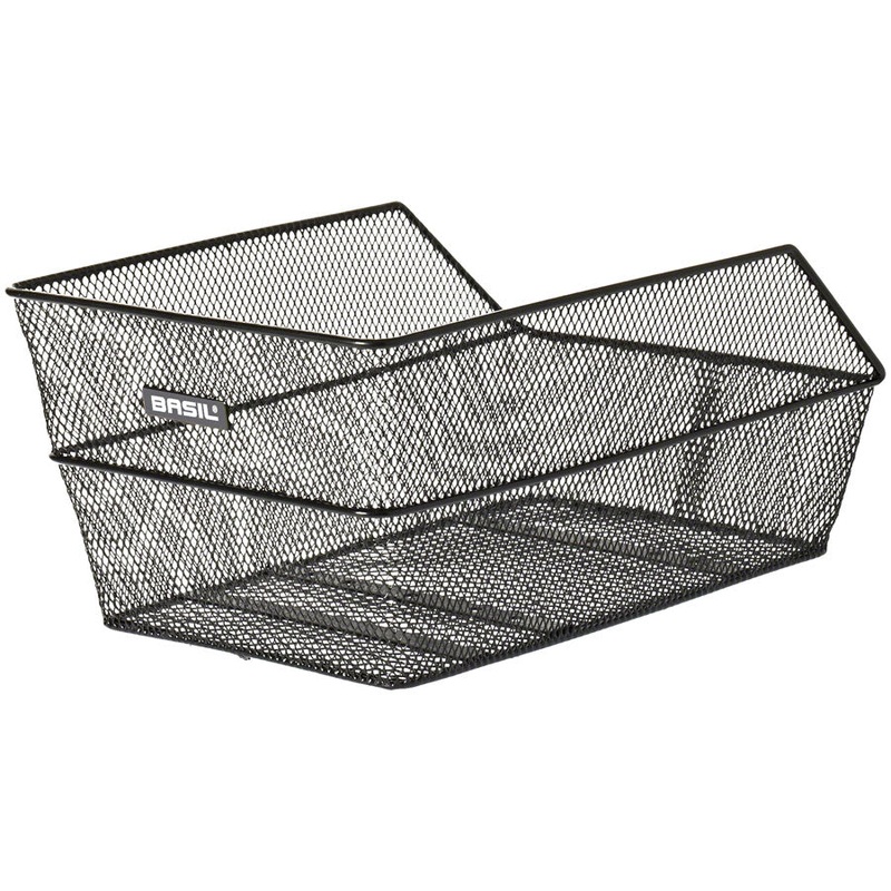 Basil Cento Rear Basket – Steel, Black