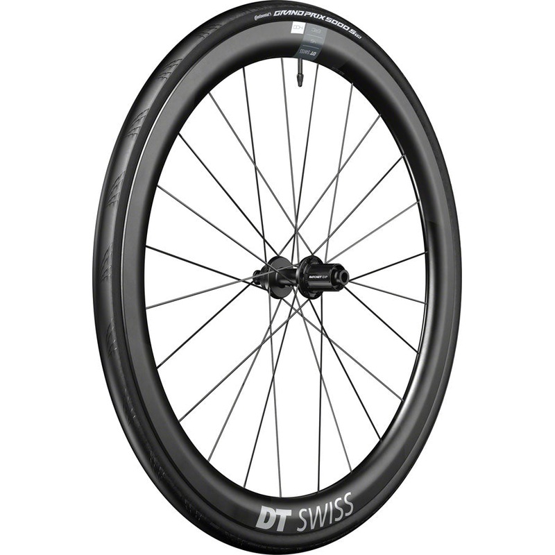 DT Swiss ERC 1400 DiCut 45 Rear Wheel – 700, 12 x 142mm, Center-Lock, HG11 Road/XDR, Ratchet EXP 36, Black, WTS w/GP5000