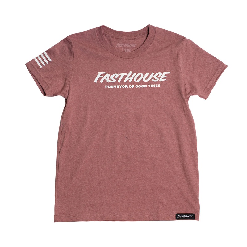Fasthouse Logo Tee – Girls – Heather Mauve
