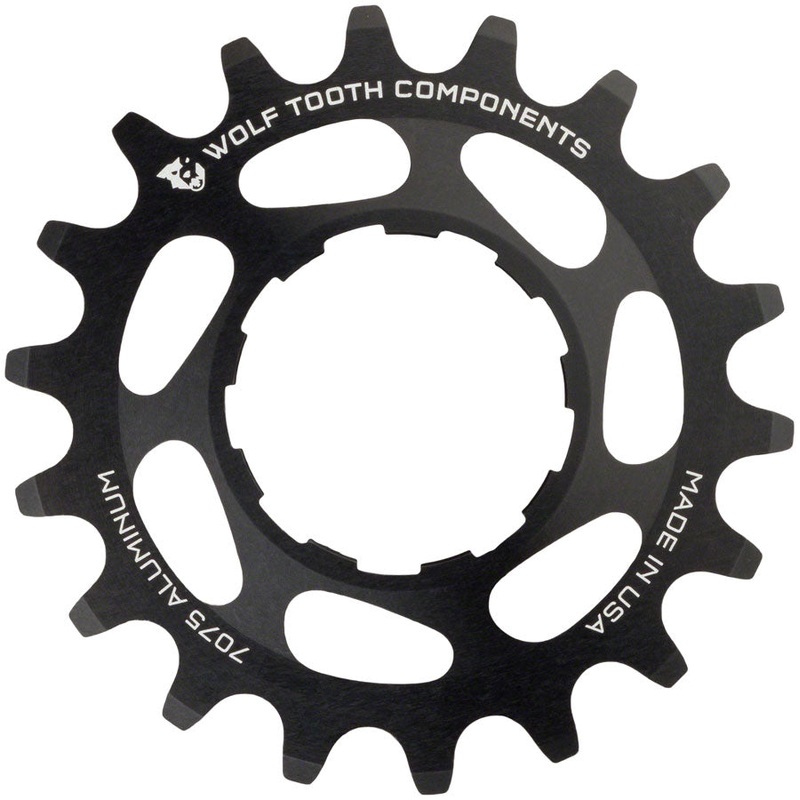 Wolf Tooth Single Speed Aluminum Cog: 22T, Compatible with3/32″ chains