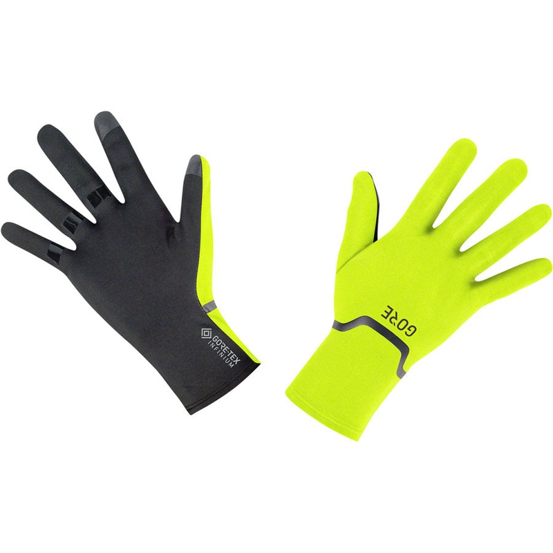 GORE GORE-TEX INFINIUM Stretch Gloves – Yellow/Black, Full Finger, Medium