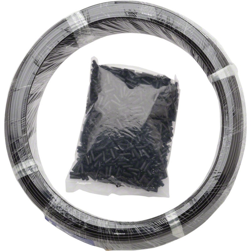 Jagwire Basics Derailleur Housing – 4mm 200M Shop Box with End Caps Black