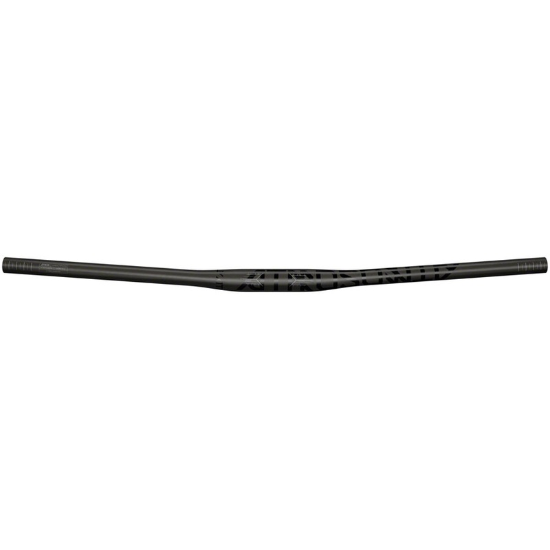 TruVativ Atmos Carbon Flat Handlebar – 760mm Wide, 31.8mm Clamp, 0mm Rise, Natural Carbon, A1