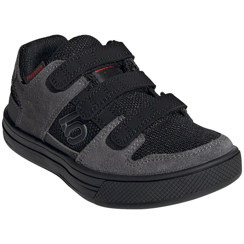 Five Ten Freerider Kids VCS Flat Shoes – Youth Gray Five/Core BLK/Gray Four 2