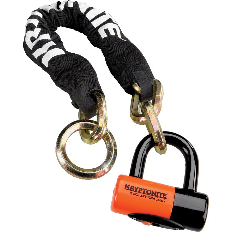 Kryptonite New York Noose Chain 1275 and Evolution Disc Lock: 2.5′ (70cm)