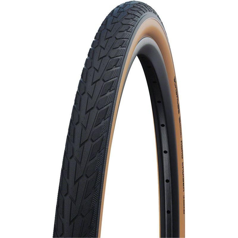 Schwalbe Road Cruiser Tire – 26 x 1.75 Clincher Wire Gumwall/Black K-Guard Green